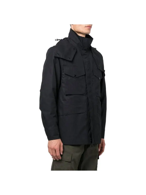 Куртка detachable hooded down jacket 'black' Stone Island — изображение 3 из 4, черный