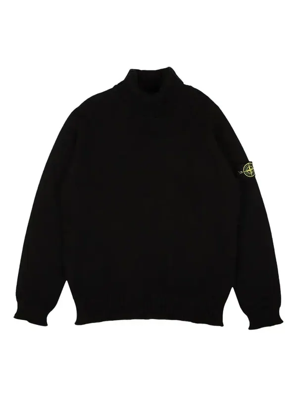 Свитер turtleneck sweater 'black' Stone Island — изображение 1 из 4, черный