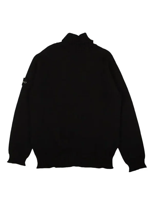 Свитер turtleneck sweater 'black' Stone Island — изображение 2 из 4, черный