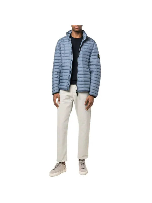 Толстовка crewneck pullover sweatshirt 'navy' Stone Island — изображение 2 из 4, темно-синий