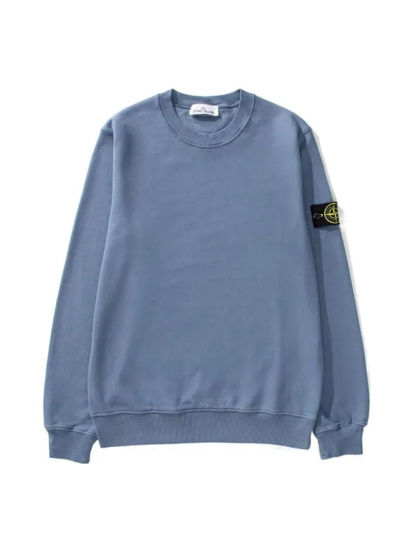 Толстовка garment dyed felpa sweatshirt 'blue' Stone Island — изображение 1 из 4, синий