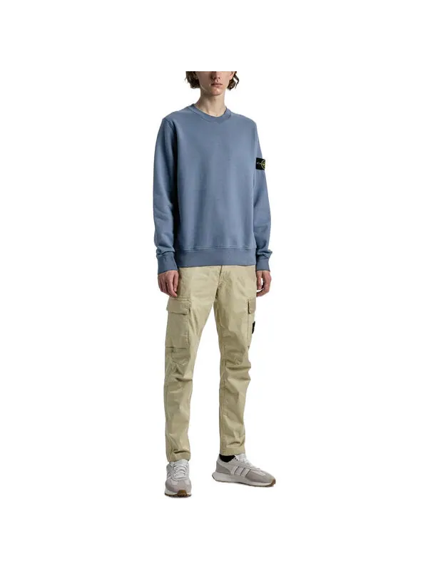 Толстовка garment dyed felpa sweatshirt 'blue' Stone Island — изображение 3 из 4, синий