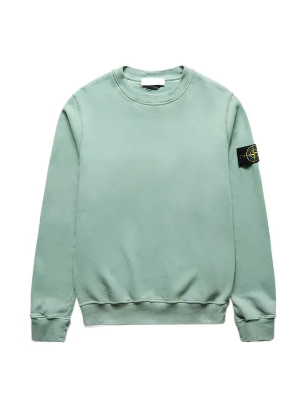 Толстовка logo patch sweatshirt 'green' Stone Island — изображение 1 из 4, зеленый