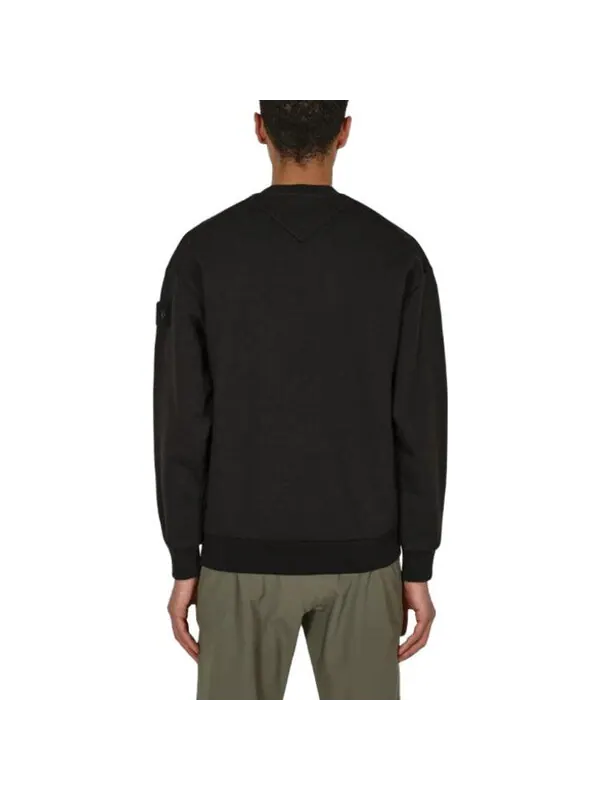 Толстовка ghost crewneck sweatshirt 'black' Stone Island — изображение 3 из 4, черный
