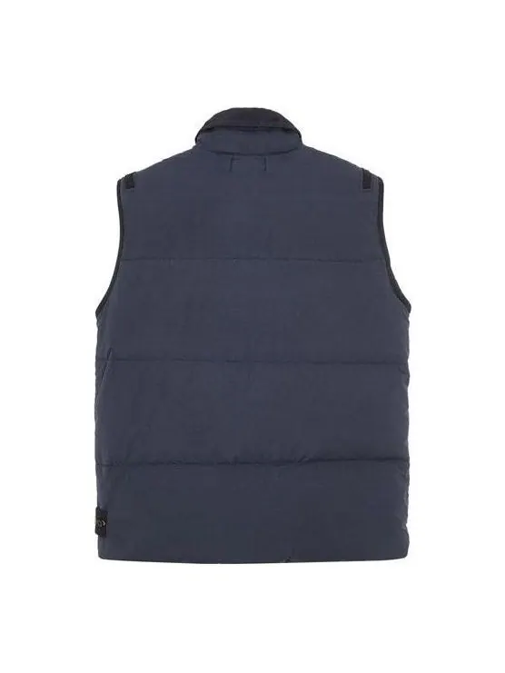 Жилет down vest 'navy' Stone Island — изображение 2 из 2, темно-синий