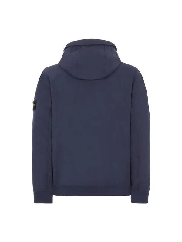 Куртка soft-shell hooded jacket 'navy' Stone Island — изображение 2 из 2, темно-синий
