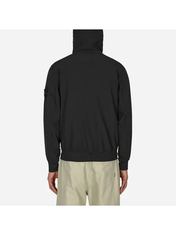 Куртка soft shell hooded jacket 'black' Stone Island — изображение 4 из 4, черный