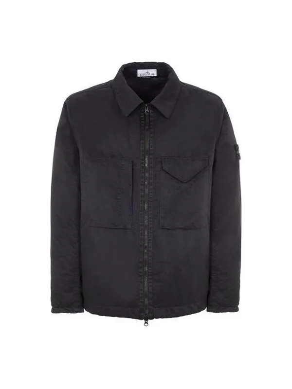 Куртка light outerwear jacket 'black' Stone Island — изображение 1 из 2, черный