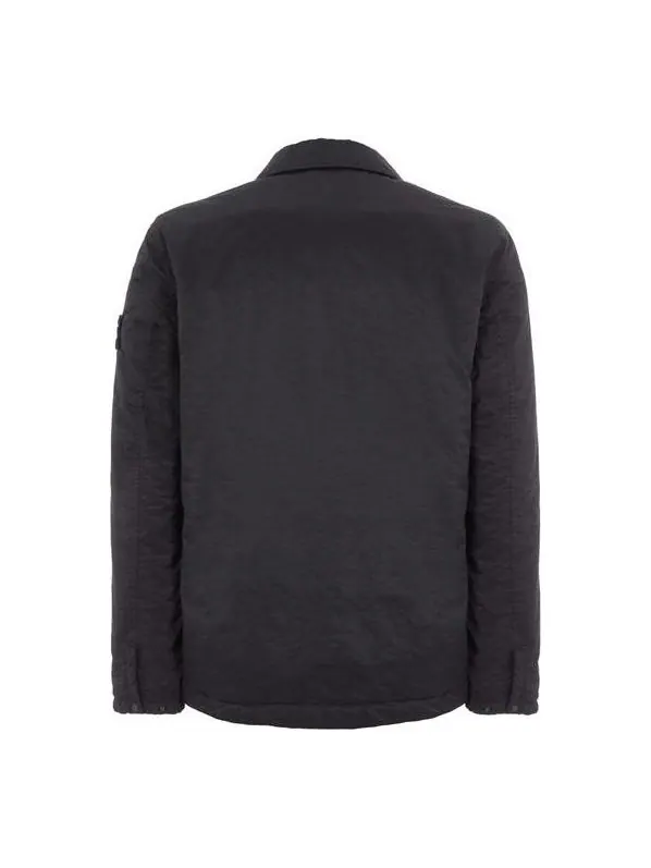 Куртка light outerwear jacket 'black' Stone Island — изображение 2 из 2, черный