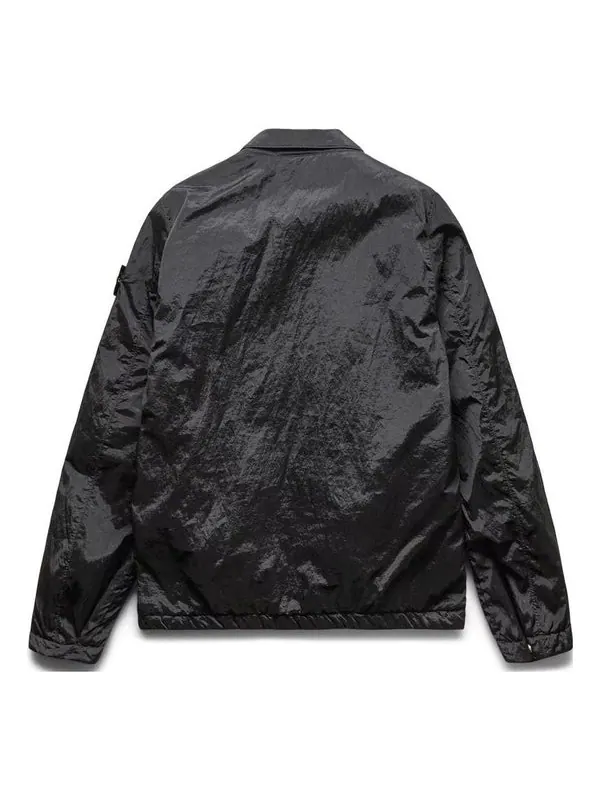 Куртка compass patch zipped jacket 'black' Stone Island — изображение 2 из 2, черный