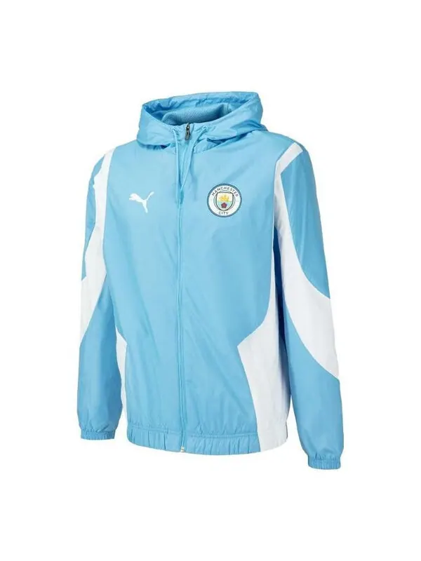 Куртка mcfc prematch woven anthem jacket 'blue' Puma — изображение 1 из 1, синий