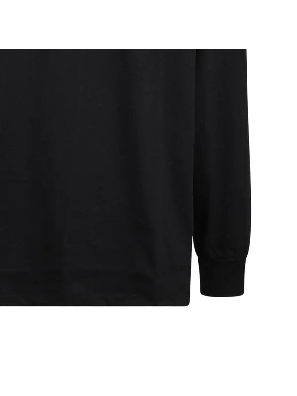 Футболка Gucci Cotton Jersey Long Sleeve T-shirt — изображение 4 из 4, черный