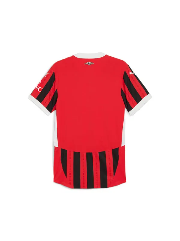 Спортивная футболка ac milan 24/25 authentic home football jersey 'red black' Puma — изображение 2 из 2, красный/черный