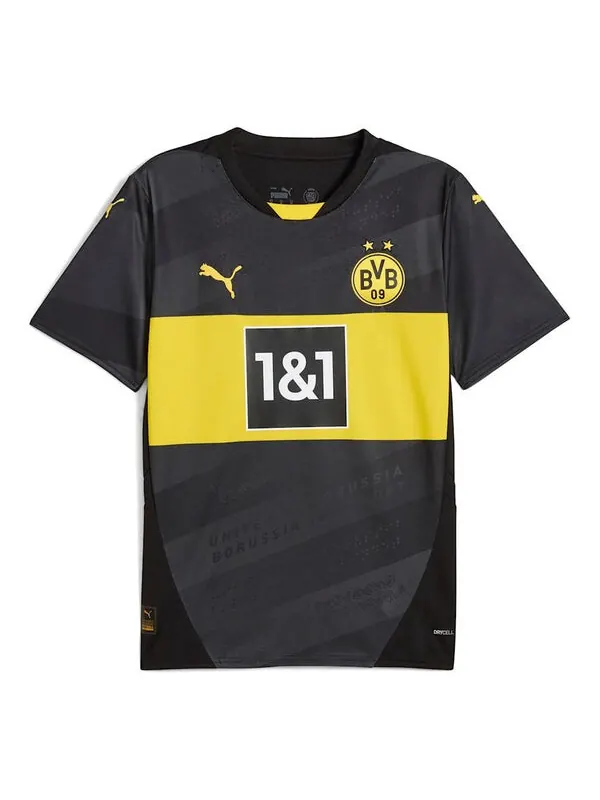 Спортивная футболка borussia dortmund 2024/25 away jersey 'black yellow' Puma — изображение 1 из 2, черный/желтый