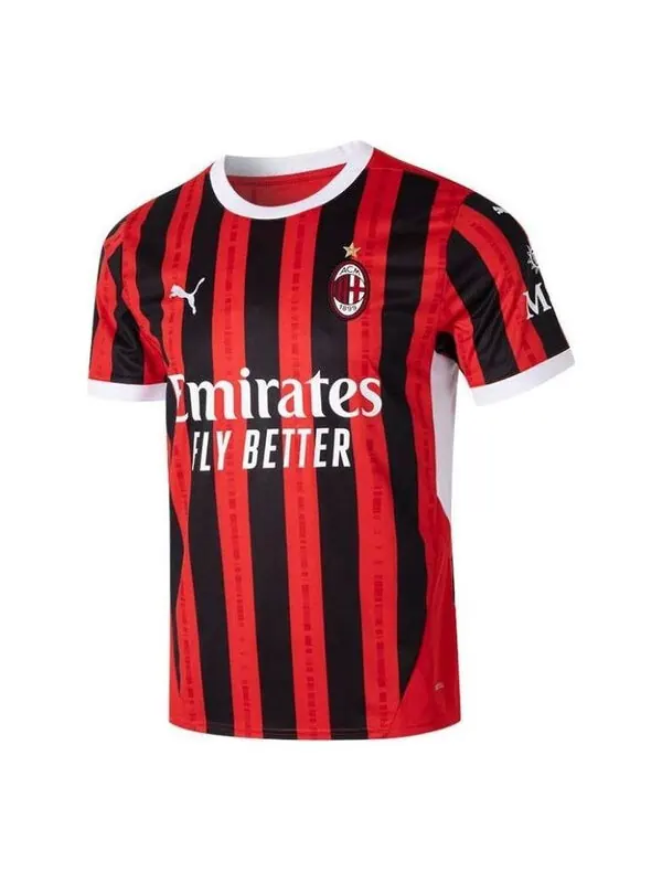 Спортивная футболка ac milan 24/25 home jersey 'red black' Puma — изображение 1 из 2, красный/черный