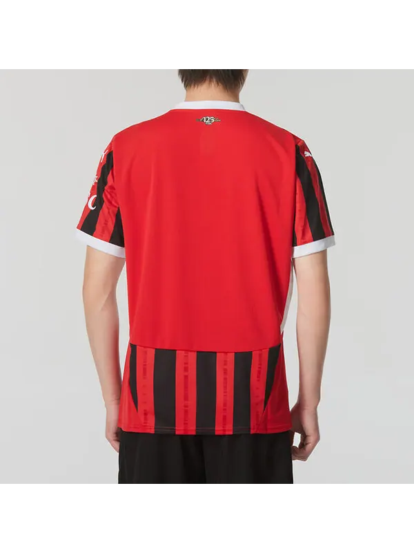 Спортивная футболка ac milan 24/25 home jersey 'red black' Puma — изображение 2 из 2, красный/черный