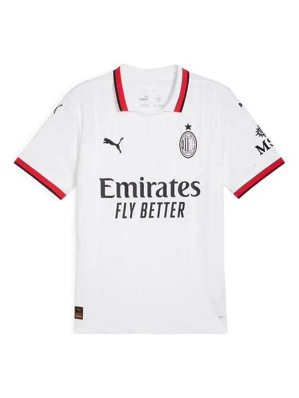 Спортивная футболка ac milan 2024/25 away jersey 'white' Puma — изображение 1 из 2, белый/черный/красный