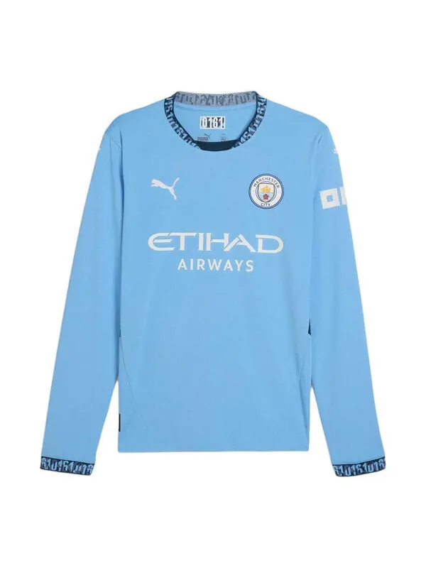 Спортивная футболка manchester city 24/25 home long sleeve jersey 'blue white' Puma — изображение 1 из 4, синий/белый