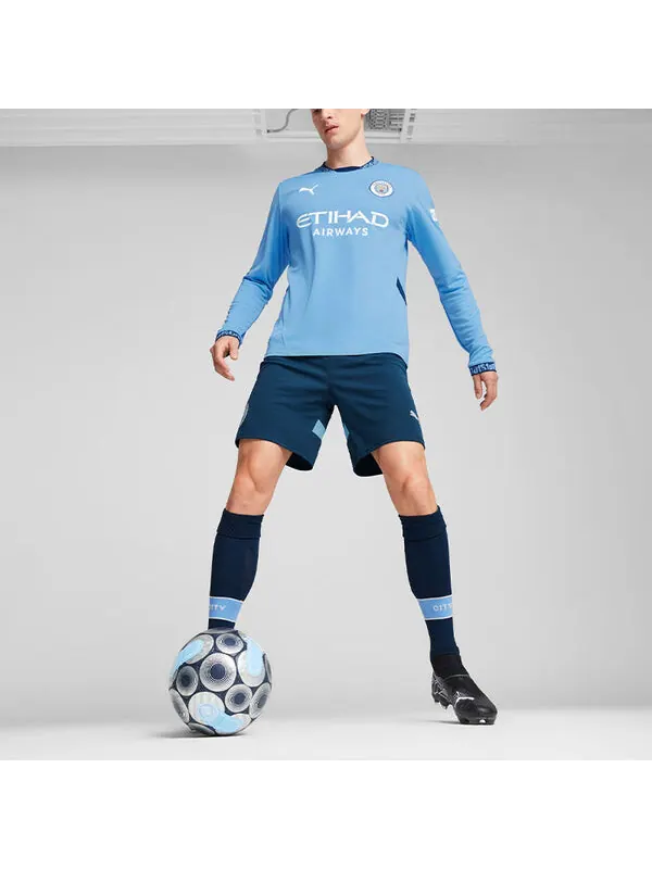 Спортивная футболка manchester city 24/25 home long sleeve jersey 'blue white' Puma — изображение 3 из 4, синий/белый