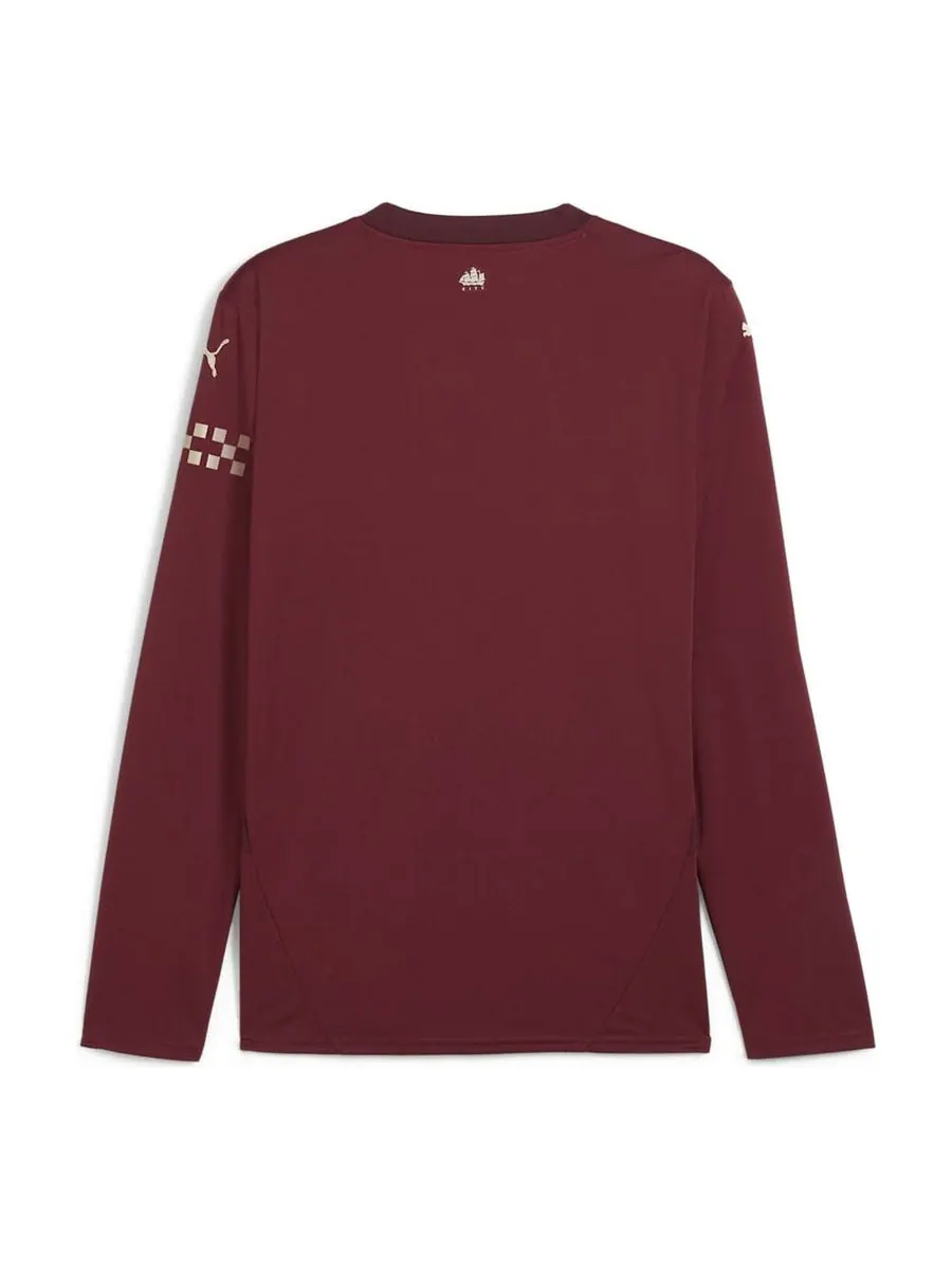 Джерси Puma Manchester City 24/25 Away LS Jersey 'Red' — изображение 2 из 2, бордовый