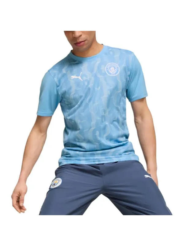 Спортивная футболка manchester city pre-match jersey 'blue' Puma — изображение 3 из 3, синий
