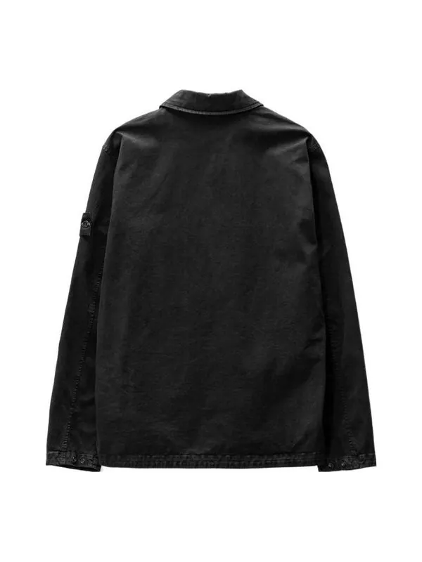 Куртка overshirt 'black' Stone Island — изображение 2 из 4, черный