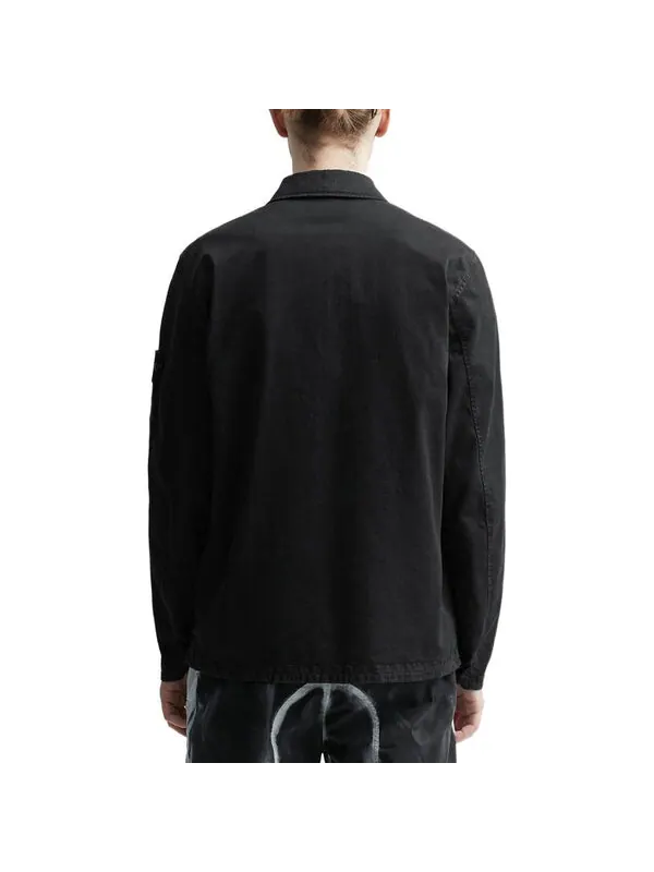 Куртка overshirt 'black' Stone Island — изображение 4 из 4, черный