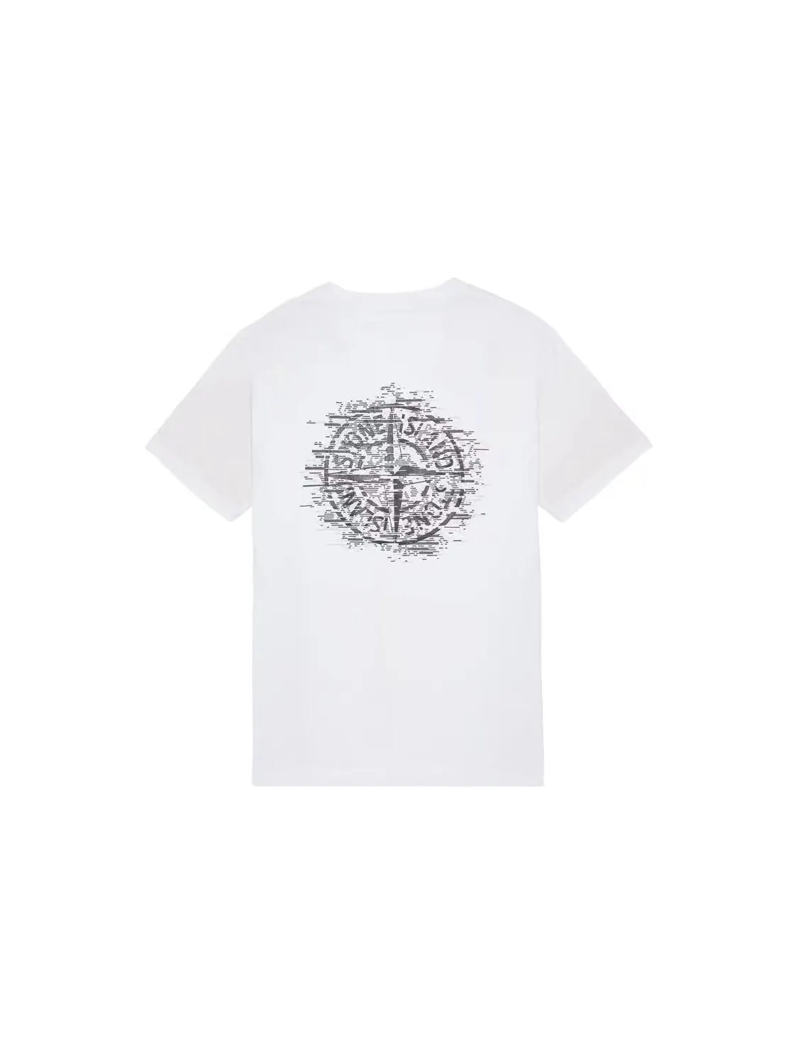Мужская футболка Stone Island Cotton Logo print — изображение 2 из 4, белый