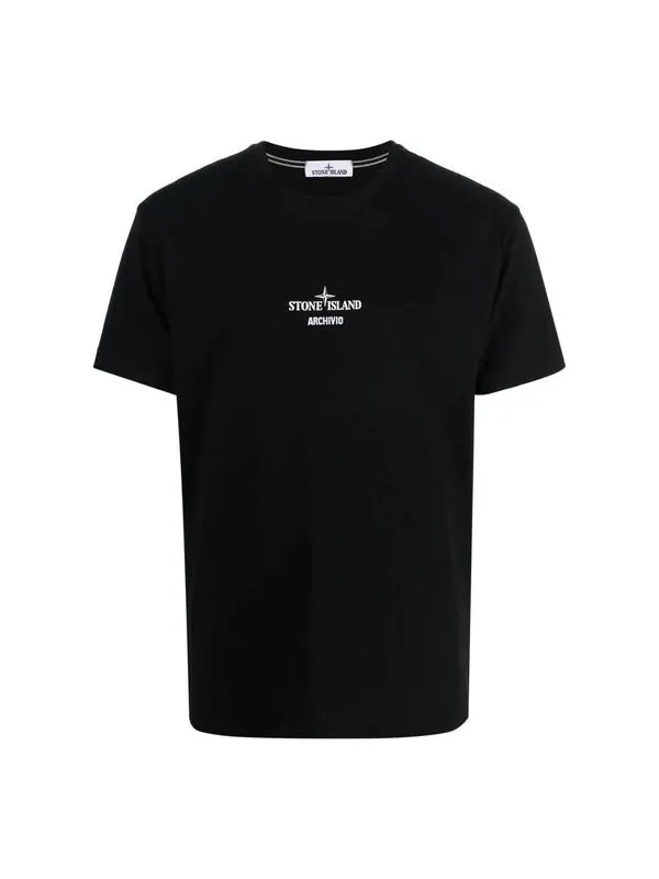 Футболка sarchivio project t-shirt 'black' Stone Island — изображение 1 из 4, черный
