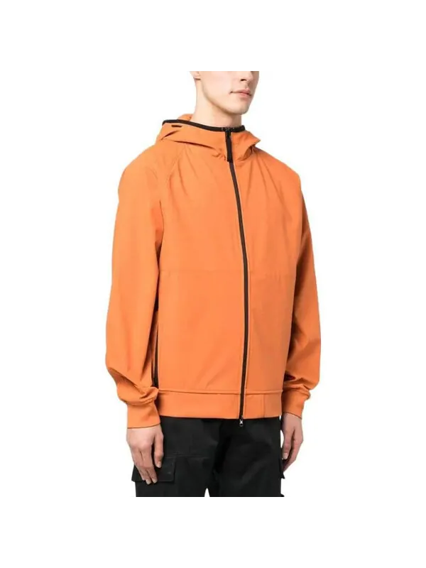 Куртка light soft shell-r hooded jacket 'sienna' Stone Island — изображение 3 из 3, оранжевый