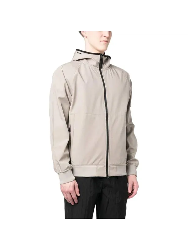 Куртка light soft shell-r hooded jacket 'dove grey' Stone Island — изображение 3 из 3, серый