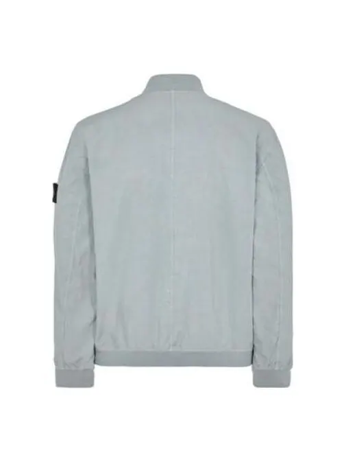 Куртка cupro cotton twill bomber jacket 'sky blue' Stone Island — изображение 2 из 4, синий