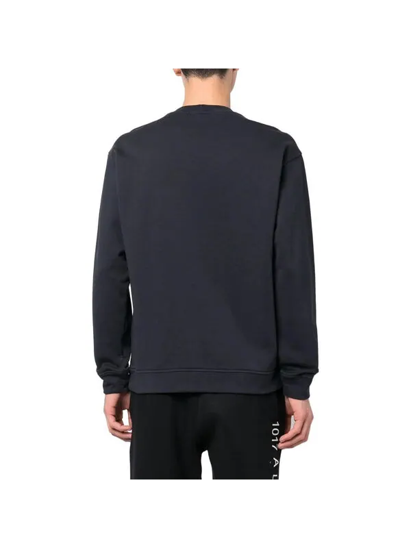 Футболка embroidered logo sweatshirt 'navy' Stone Island — изображение 3 из 4, темно-синий