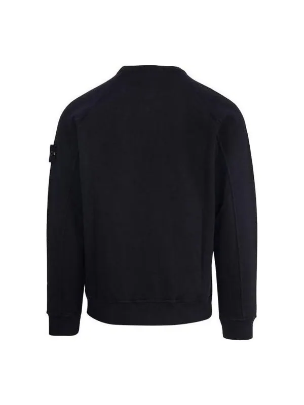Толстовка compass patch sweatshirt 'black' Stone Island — изображение 2 из 3, черный