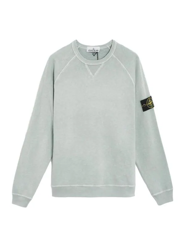 Толстовка compass patch long-sleeved sweatshirt 'green' Stone Island — изображение 1 из 2, зеленый