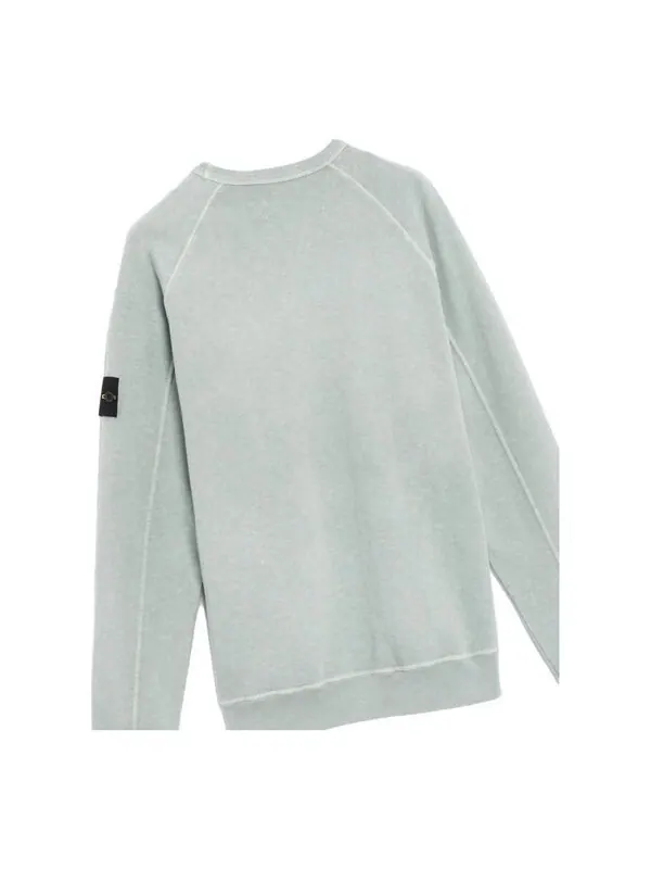 Толстовка compass patch long-sleeved sweatshirt 'green' Stone Island — изображение 2 из 2, зеленый