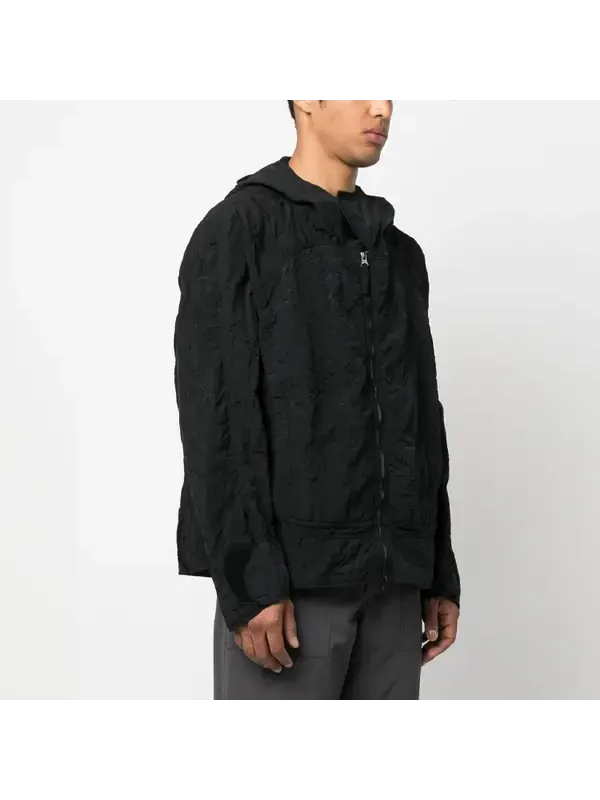 Куртка shadow project zipped hooded jacket 'black' Stone Island — изображение 3 из 3, черный