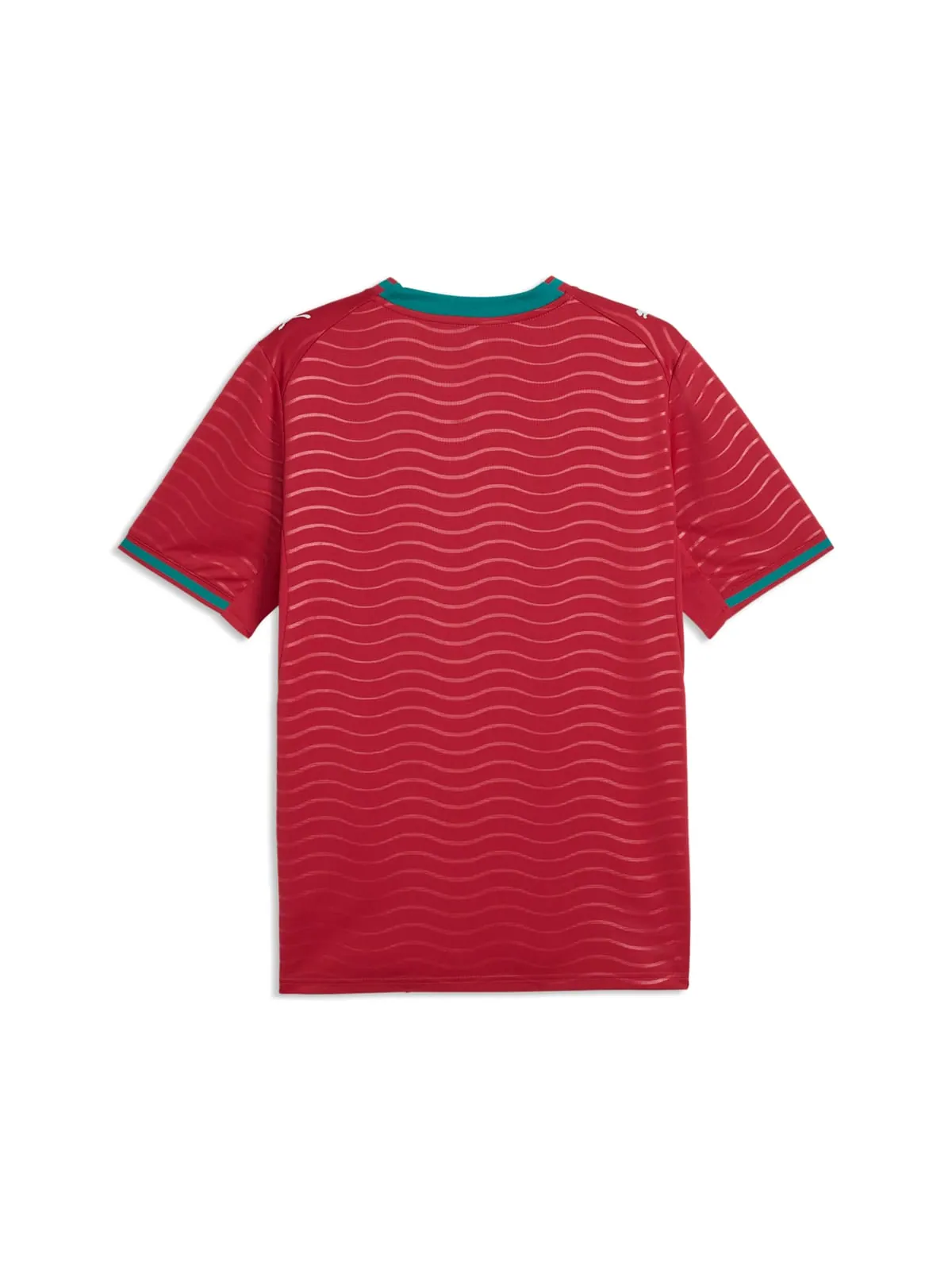 Домашняя футбольная футболка сборной Португалии Puma «Club Red Green Lagoon» — изображение 2 из 2, красный/зеленый