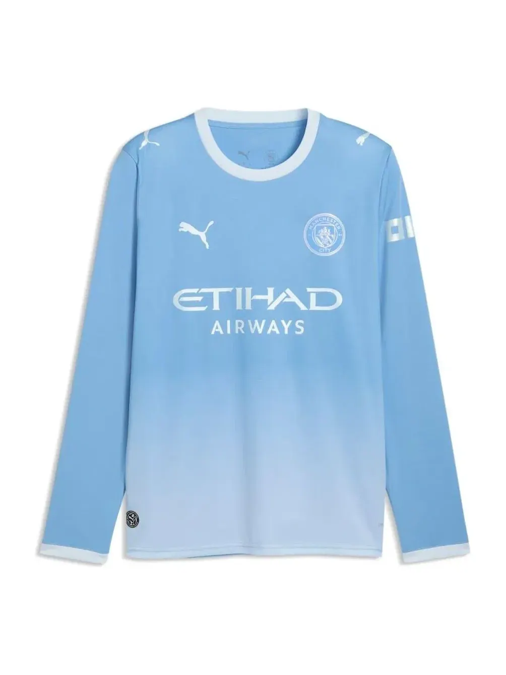 Футболка с длинным рукавом PUMA x Manchester City Home 'Team Light Blue Icy Blue' 784327-01 — изображение 1 из 2, синий
