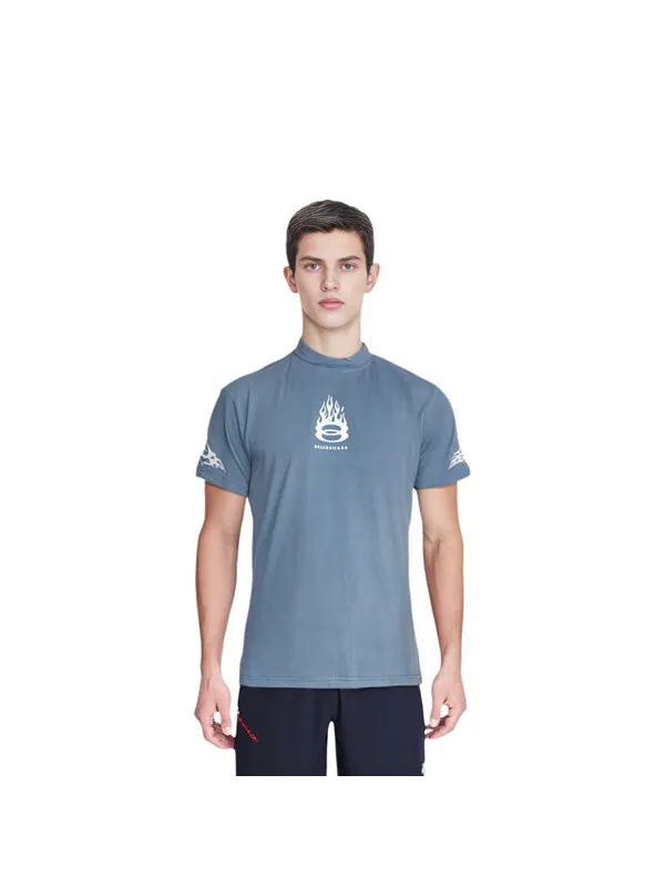 Футболка burning unity t-shirt oversized 'light blue' Balenciaga — изображение 3 из 4, светлый синий