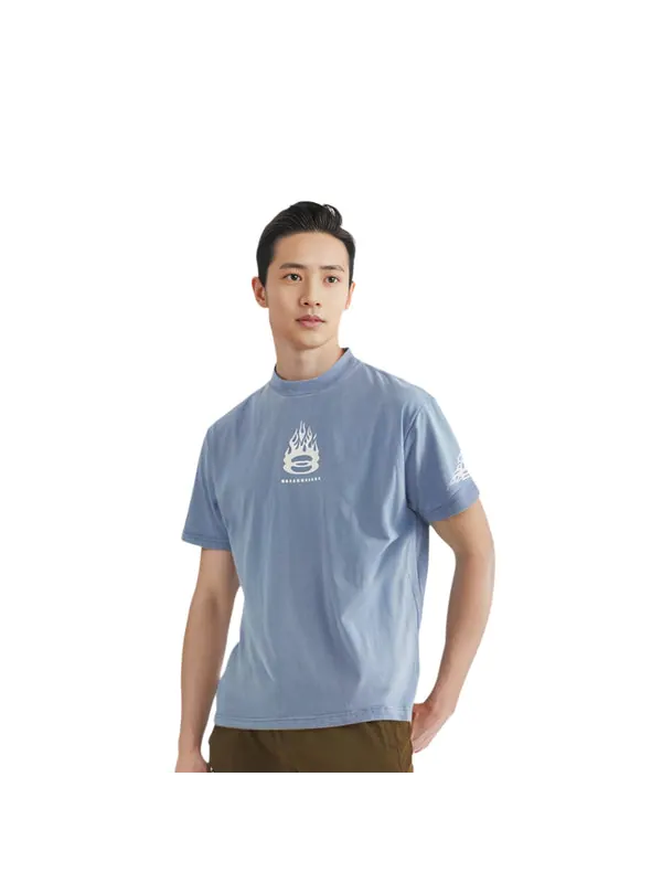 Футболка burning unity t-shirt oversized 'light blue' Balenciaga — изображение 4 из 4, светлый синий