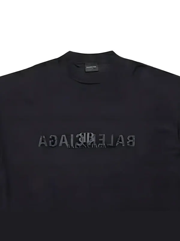 Футболка ai logo inside out oversized t-shirt 'black' Balenciaga — изображение 4 из 4, черный