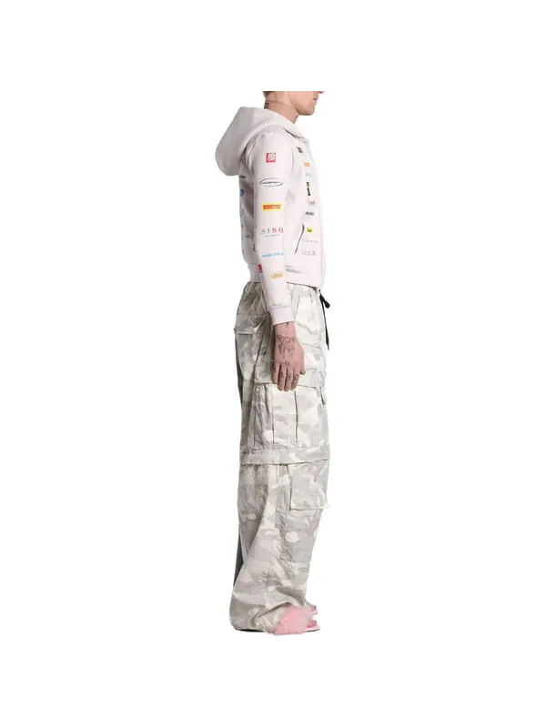 Толстовка business english zip-up hoodie 'off white' Balenciaga — изображение 3 из 4, белый