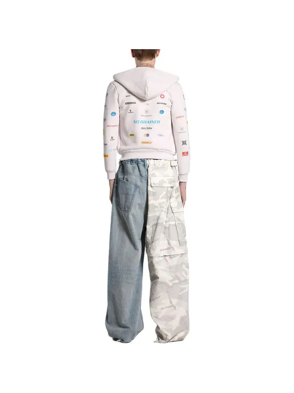 Толстовка business english zip-up hoodie 'off white' Balenciaga — изображение 4 из 4, белый