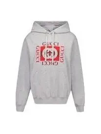 Толстовка Gucci 25, хлопковая, серая — изображение 1 из 4, серый