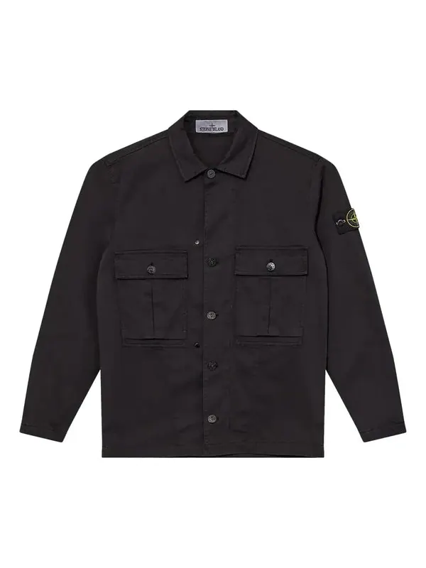 Куртка overshirt 'black' Stone Island — изображение 1 из 2, черный