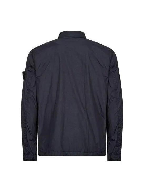 Куртка compass patch collared zip up jacket 'navy' Stone Island — изображение 2 из 2, темно-синий