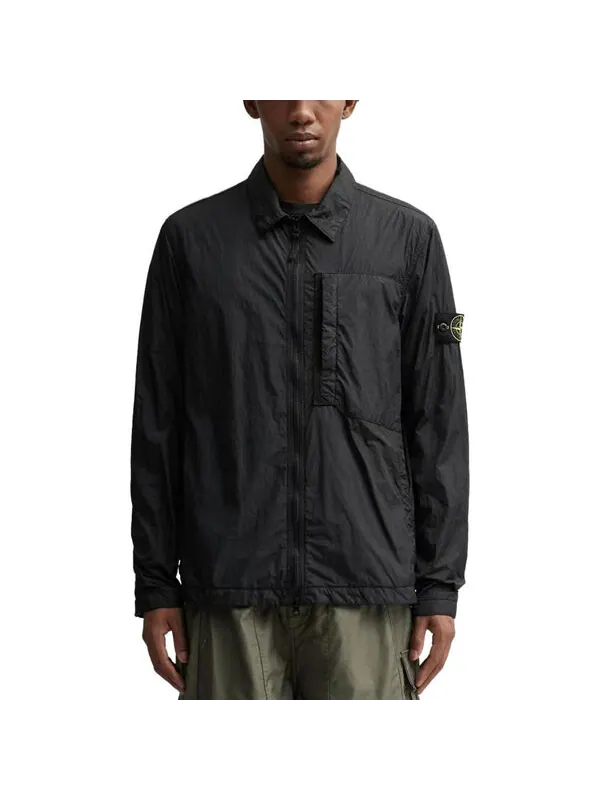 Куртка overshirt 'black' Stone Island — изображение 4 из 4, черный