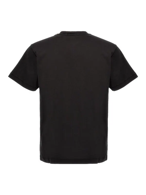 Футболка garment dyed logo t-shirt 'black' Stone Island — изображение 2 из 2, черный