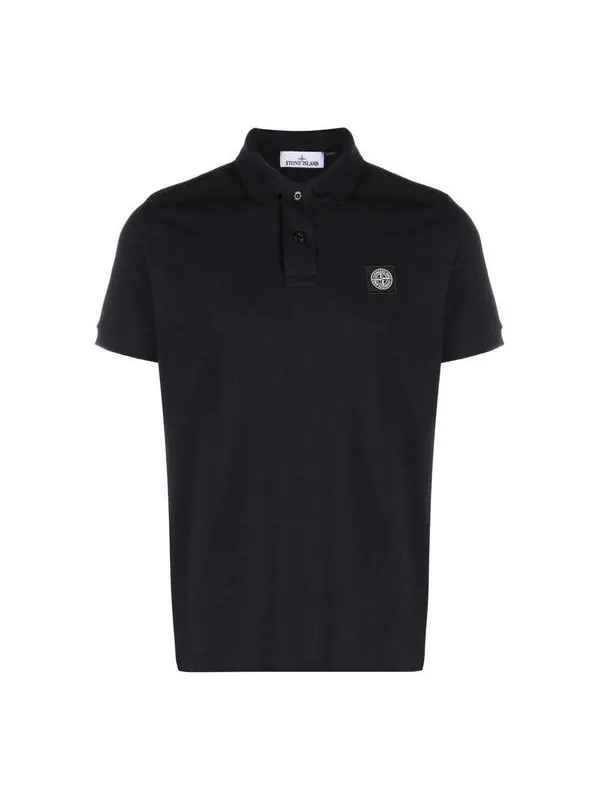 Рубашка поло polo shirt 'black' Stone Island — изображение 1 из 1, черный